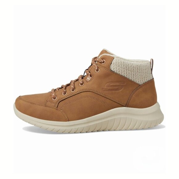 Skechers Shoes - Skechers Ultra Flex 2.0 Women’s Casual Ankle Boots | Chestnut | Cozy Warm Lined
